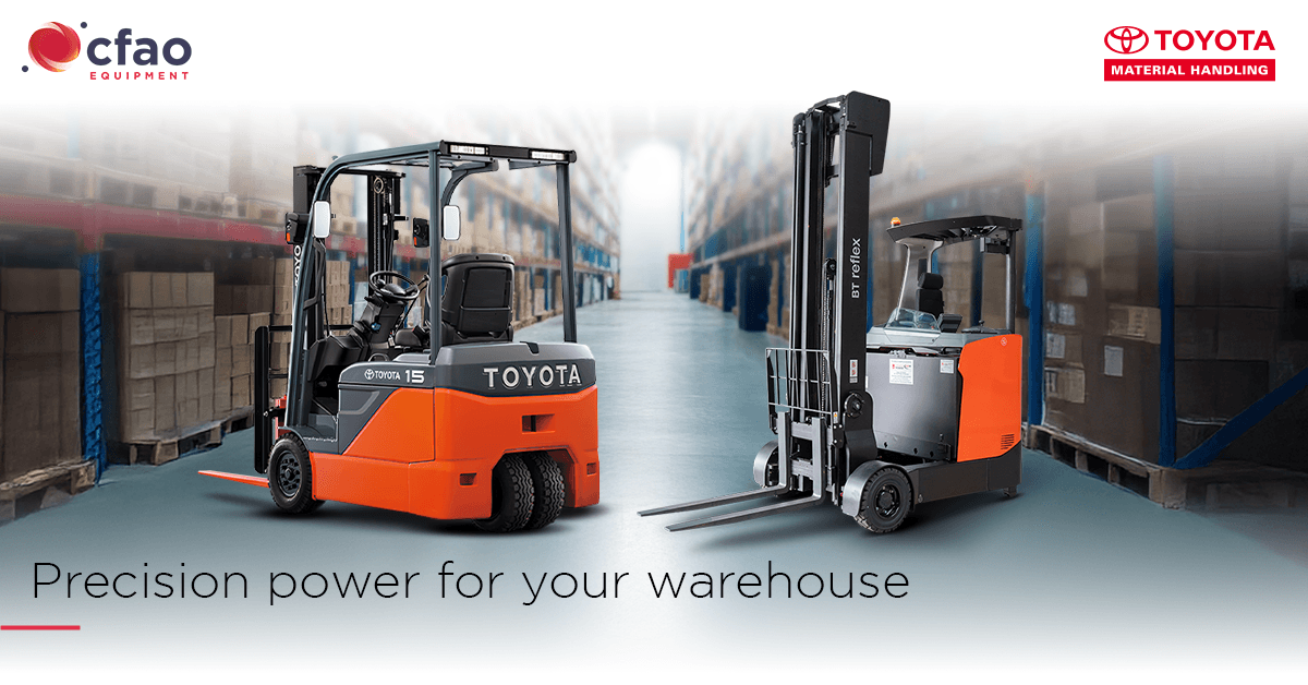 Toyota forklift rear assist grip safety feature